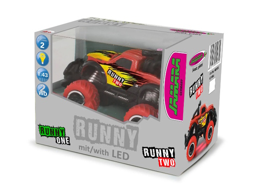 Jamara auto na daljinsko upravljanje Runny Two, Offroad, crveni 1:43