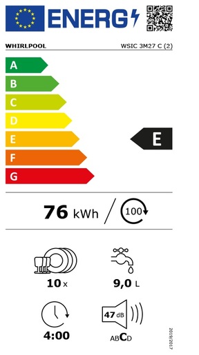 Whirlpool perilica posuđa WSIC 3M27