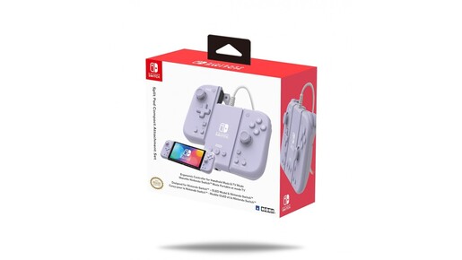 HORI Split Pad Compact Attachment Set, Lavender