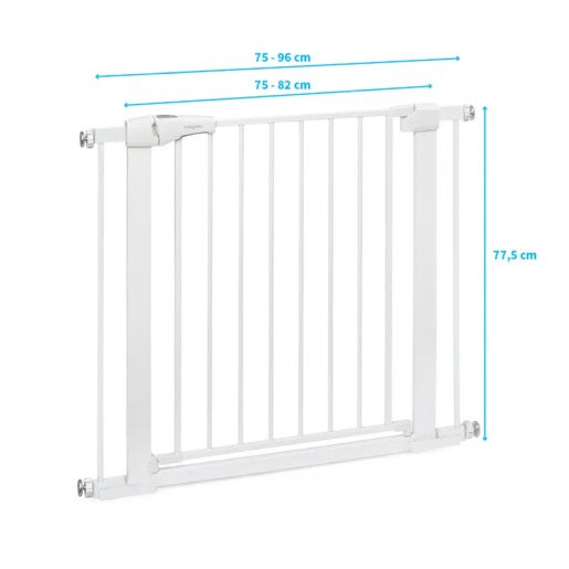 Babyono zaštitna ograda 72-85 cm + dodaci 2x7 cm, bijela