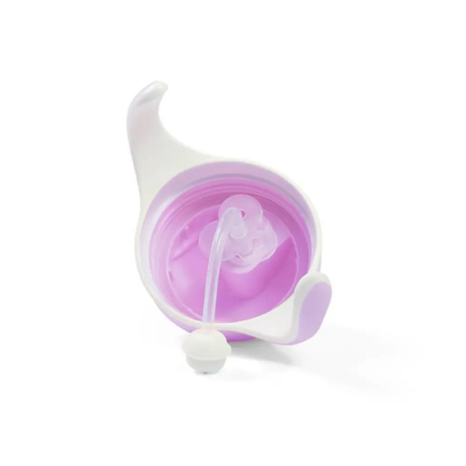 BabyOno neprolijevajuća čaša sa slamkom, lila