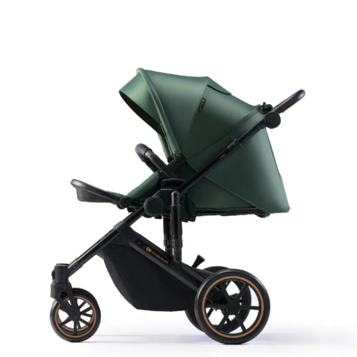 Kinderkraft dječja kolica PRIME 2 MINK PRO 3u1, Dark Green