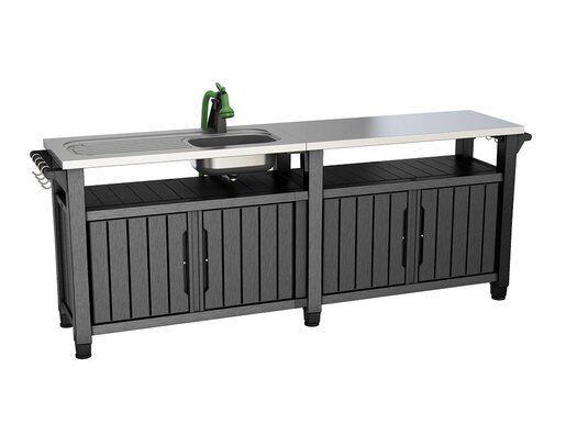 KETER kuhinjski otok Unity Chef, 415 l,  graphite