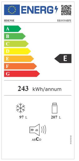 Hisense hladnjak RB395N4BFE