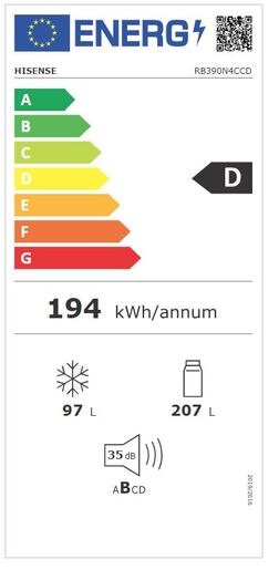Hisense hladnjak RB390N4CCD