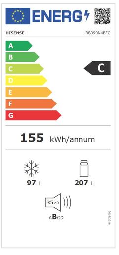 Hisense hladnjak RB390N4BFC