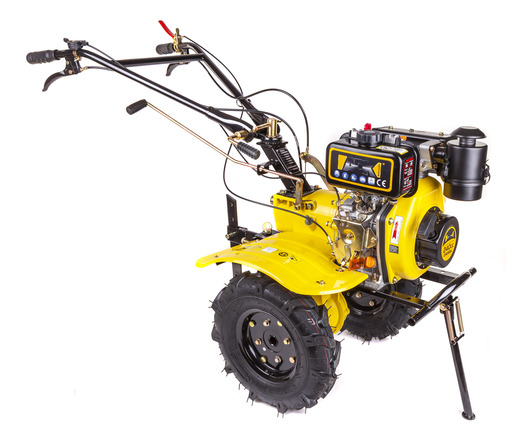 ADK diesel motorna kopačica DT900 - 6 KS + gumeni kotači + metalni kotači + plug