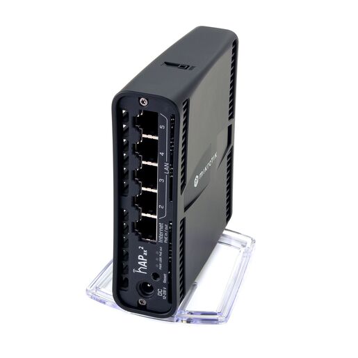 Mikrotik hAP ax2,Wi-Fi 6, C52iG-5HaxD2HaxD-TC, Quad-Core 864MHz CPU, 1GB RAM, 5×Gbit LAN (1×Gbit LAN PoE OUT), 2.4GHz/5GHz 802.11ax, Dual Chain wireless, RouterOS L4, desktop/tower kućište, PSU