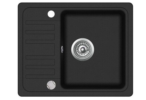 SHR sudoper Tera 10 Crna + slavina Kalia krom mat