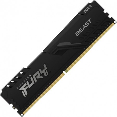 Memorija Kingston 16GB DDR4 3200MHz, FURY Beast Black, U-DIMM (KF432C16BB/16)