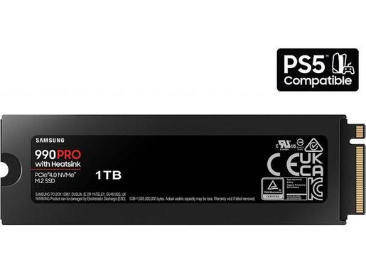 SSD 1TB Samsung 990 PRO with Heatsink M.2 NVMe (MZ-V9P1T0CW)