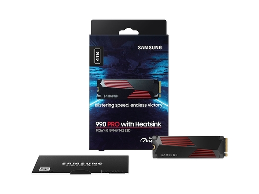 SSD 4TB Samsung 990 PRO with Heatsink M.2 NVMe (MZ-V9P4T0CW)