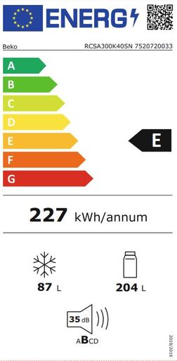 Beko hladnjak RCSA300K40SN