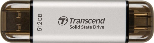 Vanjski SSD Transcend ESD310S Dual 512GB, USB 3.2/USB-C