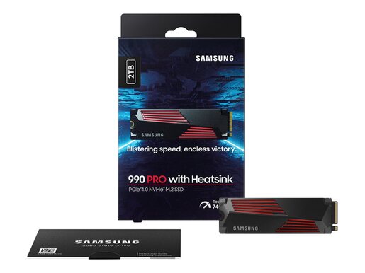 SSD 2TB Samsung 990 PRO with Heatsink M.2 NVMe (MZ-V9P2T0CW)