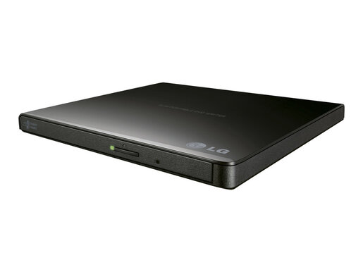 Eksterni optički uređaj Hitachi-LG Slim GP57, DVD±RW, Crni, USB 2.0 (GP57EB40.AHLE10B)