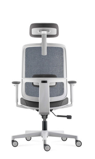 Ergovision Ergo Basic 01, uredska stolica, bijelo/siva