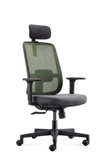 Ergovision Ergo Basic 05, uredska stolica, crno/zelena