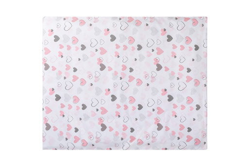 Bubaba by FreeOn posteljina, 2-djelna, roza s uzorkom srca