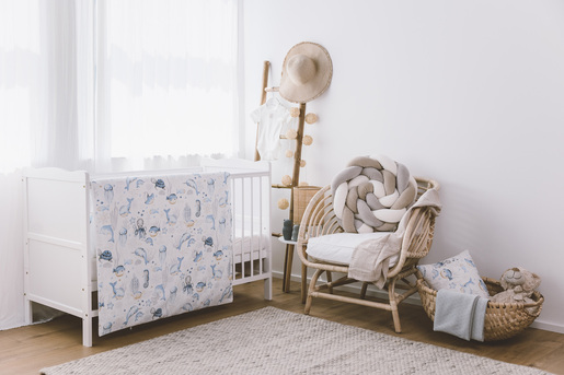 Bubaba by FreeOn posteljina, 2-djelna, morski svijet