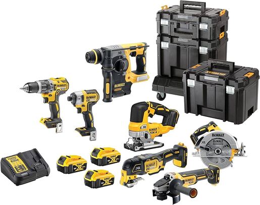 DEWALT akumulatorski set alata DCK755P3T - 18V - (DCD796,DCF887,DCH273,DCS355,DCG405,DCS570,DCS334) + punjač + 3 baterije 5.0Ah