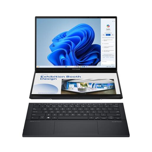 ASUS Zenbook DUO UX8406MA-PZ051W, 90NB12U1-M00EV0, 14 3K OLED Touchscreen 120Hz 400nits, Intel Core Ultra 9 185H, 32GB RAM, 2TB PCIe NVMe SSD, Intel Arc Graphics, Windows 11 Home, laptop