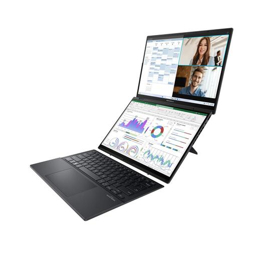 ASUS Zenbook DUO UX8406MA-PZ051W, 90NB12U1-M00EV0, 14 3K OLED Touchscreen 120Hz 400nits, Intel Core Ultra 9 185H, 32GB RAM, 2TB PCIe NVMe SSD, Intel Arc Graphics, Windows 11 Home, laptop