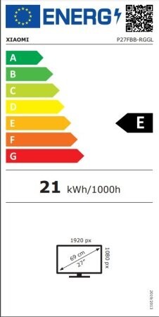 Xiaomi monitor G27i, IPS, FHD, 165Hz, 1ms, HDMI, DP