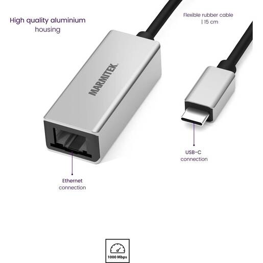 MARMITEK USB Type-C na Ethernet adapter