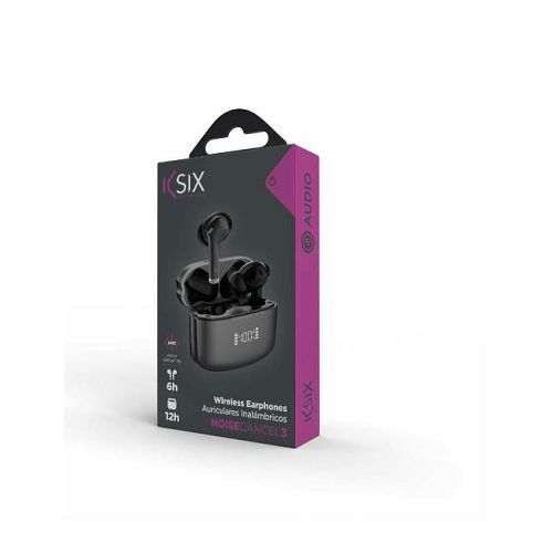 KSIX Noise Cancel 3, In-Ear slušalice, crne