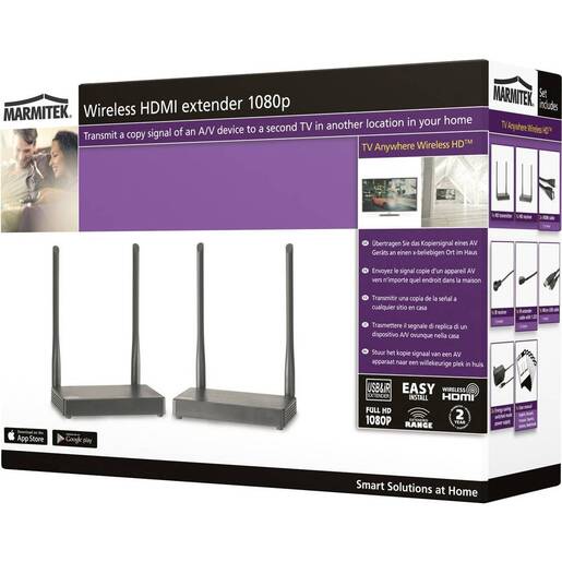 MARMITEK Anywhere  HDMI ekstender, HDMI bežični, Full HD, potpuna pokrivenost kuće