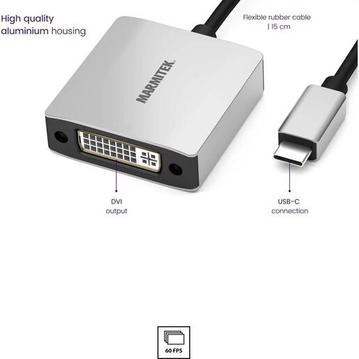MARMITEK adapter USB tip C na DVI