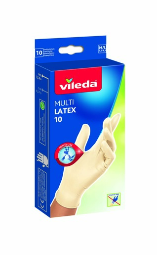 Vileda jednokratne rukavice Multi Latex, vel. M/L, 10/1
