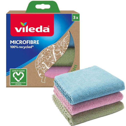 Vileda krpa od 100% recikliranog materijala Microfibre 3/1