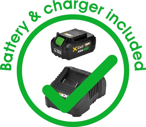 ADK akumulatorski trimer za travu SF8A208 20 V, 2 u 1 za travu i metalna oštrica za grmlje, baterija 4 Ah, brzi punjač