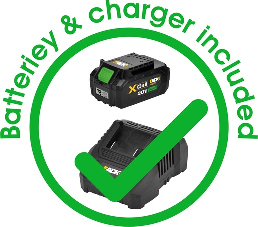 ADK akumulatorska teleskopska pila SF8J314 20 V, baterija 4 Ah, brzi punjač