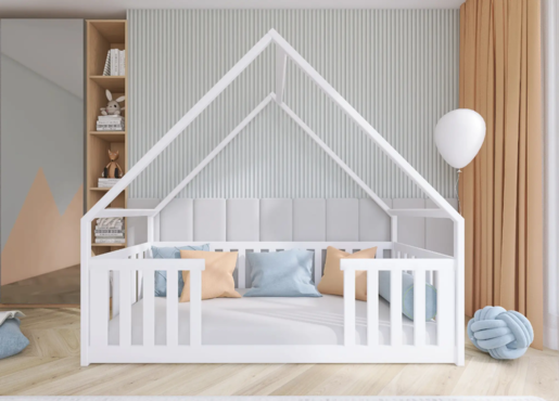 Drveni dječji krevet Bee 190x90 cm, bijeli