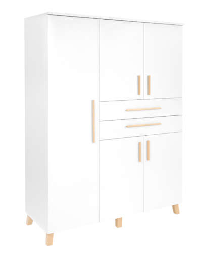 Drveni dječji ormar CLASSIC 3V