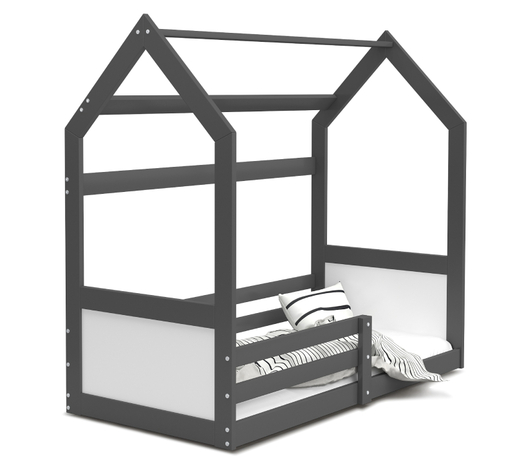 Drveni dječji krevet MIKI 160x80, grafit