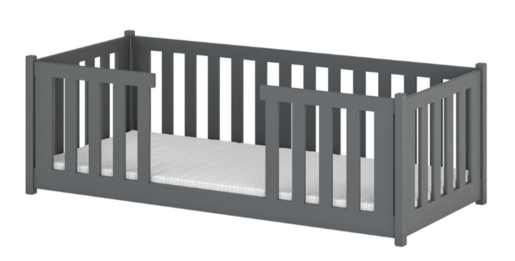 Drveni dječji krevet Fero 190x90 cm, grafit