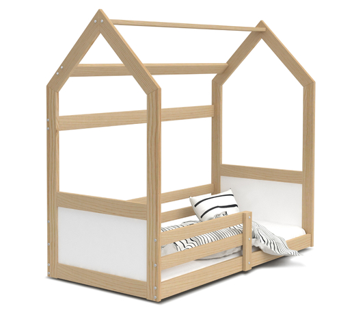 Drveni dječji krevet MIKI 160x80, svijetlo drvo