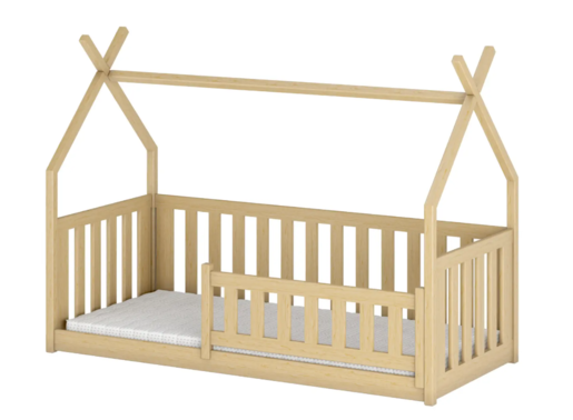 Drveni dječji krevet Bodzio 160x80 cm, svijetlo drvo