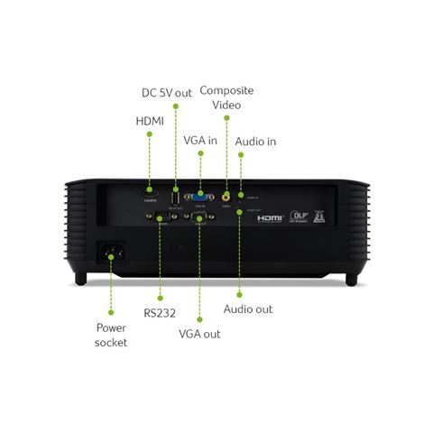ACER X119H DLP SVGA 4800 Lm 20000:1 EMEA 2.7 Kg EURO Power HDMI