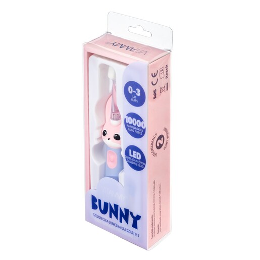 Vitammy sonična električna četkica Bunny, ružičasta