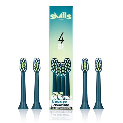 Vitammy zamjenske glave električnu četkicu Smils (plava), 4 kom