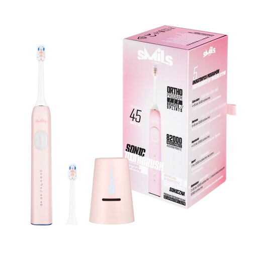 Vitammy sonična električna četkica Smils ružičasta