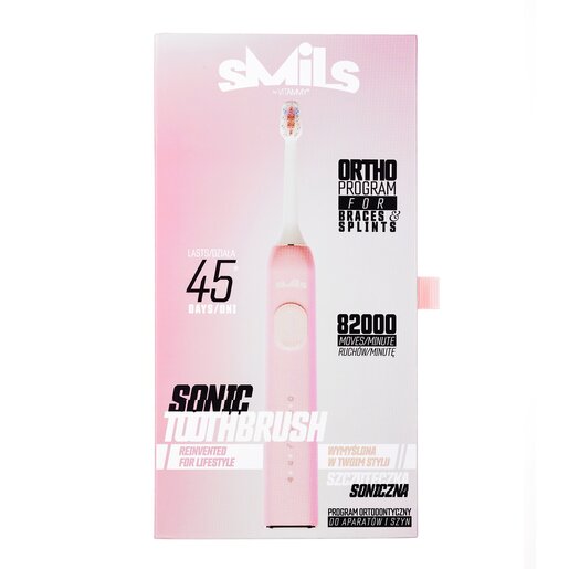 Vitammy sonična električna četkica Smils ružičasta