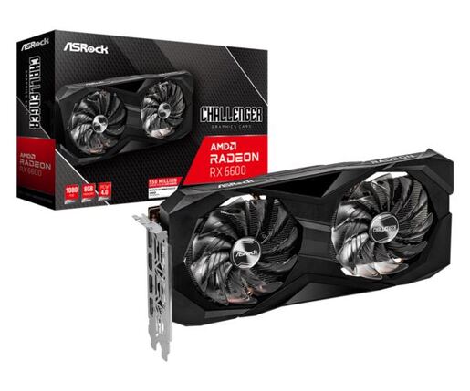 Grafička kartica ASRock, AMD Radeon RX 6600 Challenger D 8GB GDDR6, PCIe 4.0, 3x DisplayPort, 1x HDMI