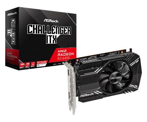 Grafička kartica ASRock, AMD Radeon RX 6400 Challenger ITX 4GB GDDR6, PCIe 4.0, 1x DisplayPort, 1x HDMI