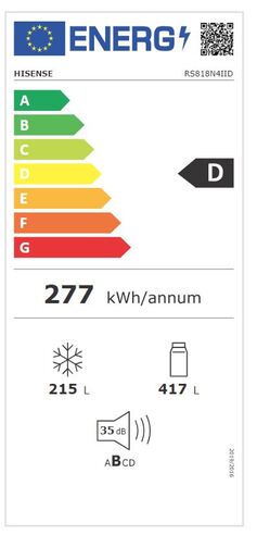 Hisense hladnjak RS818N4IID